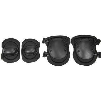 Lancer Tactical Airsoft Non-Slip Elbow & Knee Pad Set (Black)