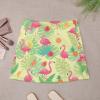 Flamingo Tropical Palm Short Skirt Culottes Womans Athletic Skorts Golf Skirts Tennis Skirts High Waist Breathable Sports Skort Green view 2