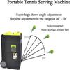 JINGEDD Portable Tennis Ball Machine, Automatic Tennis Ball Launcher, Adjustable Launching Angle, Speed, 50 Large Capacity, for Tennis Training, Competitions, Teaching view 3