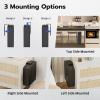 Oarlike Biometric Gun Safe for Handgun, Mounted Pistol Safe with Quick Access Sliding Door, Hand Gun Storage for Nightstand, Desk, Vehicle - with Fingerprint, PIN Code, KEY Access view 4