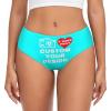 Custom Panties for women Personalized Thongs with Photo Personalized Sexy Funny Underwear for Wife Mother's Day Put Your Photo On It 2 Sides Print 3X-Large Cyan view 1