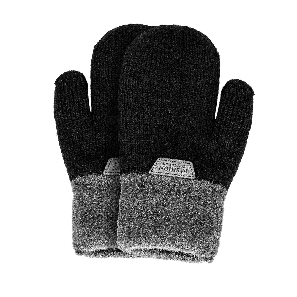 Utaly Full Finger Knit Mittens Gloves for Kids - Warm Winter Mittens for Boys Girls Outside for 5-10 Years