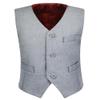 Visaccy Boys' Dress Vests - Formal & Communion Suits in Light Gray Size 8 view 1