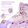 SWAY Adjustable Inline Skates for Kids, Teens and Adults, All Wheels Light Up High Performance Roller Skates for Boys and Girls Ideal for Roller Skate (Purple, Small-Little Kid11C-1 US) view 3