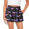 Tongluoye Halloween Shorts for Girls 10-12 High Waisted Shorts for Toddler Girl Kids Clothes Galaxy Bat Casual Wide Leg Shorts with Pockets Summer Sweat Shorts for Fitness Running Pants view 1
