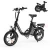 RIDWIND Folding Electric Bike for Adults, 16" Electric Bicycle view 1