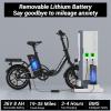 RIDWIND Folding Electric Bike for Adults, 16" Electric Bicycle view 3
