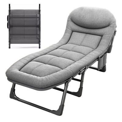 WDFYJ Folding Camping Cot, Folding Cot Camping Cots for Adults, Portable Sleeping Cot with Mattress Bed, for Home & Outdoor Use