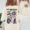 Villains The Evil Tour Shirts for Women Halloween Shirt Girl Trip Tees Oversized Halloween Short Sleeve Tops Apricot view 2