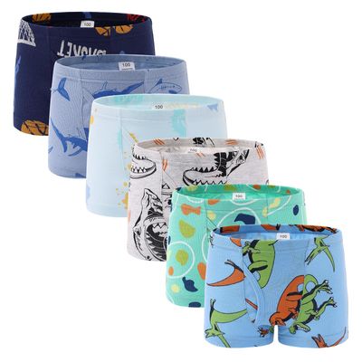 benetia Boys Boxer Briefs Underwear Size 6 Soft Cotton Breathable Cute Prints Cartoons 5t