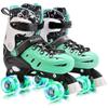 Kuxuan Skates Roller Skates for Girls and Boys Kids, 4 Sizes Adjustable Fun Kids Toddler Rollerskates with Light up Wheels for Teens Women Indoor Outdoor view 1