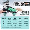 Kuxuan Skates Roller Skates for Girls and Boys Kids, 4 Sizes Adjustable Fun Kids Toddler Rollerskates with Light up Wheels for Teens Women Indoor Outdoor view 2