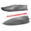 10Ft Full Kayak Cover, Grey Canoe Cover 420D Fabric Water-Resistant UV Resistant Dustproof Outdoor Storage Bag for Sports Fishing Boats Paddle Boards view 2