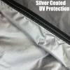 10Ft Full Kayak Cover, Grey Canoe Cover 420D Fabric Water-Resistant UV Resistant Dustproof Outdoor Storage Bag for Sports Fishing Boats Paddle Boards view 4