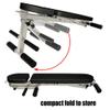 NWKHRSO Foldable Dumbbell Stool, Multi Kinetic Energy Dumbbell Stool with Steel Frame Adjustable Sit-Up Bench Household Fitness Equipment view 4