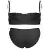 ABAFIP Men's Sissy Bra Floral Lace Panties set Crossdressing Outfits Bowknot Bikini Briefs Underwear Clothes Black Small view 3