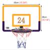 CUIYMXSC Basketball Hoop Hanging Shattproof Basketball Hoop with Backboard, Ovthe Door Basketball Goal for Bedroom Fence Courtyard view 4