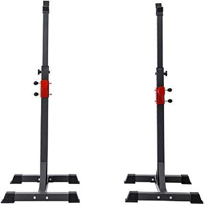 CKKNILV Squat Rack Dipping Station Barbell Rack Dip Stand Fitness Bench Press Multi-Function Adjustable Rack Squat Stand, Dumbbell Racks Stands, Pull Up Bar Squat Rack, Home Gym