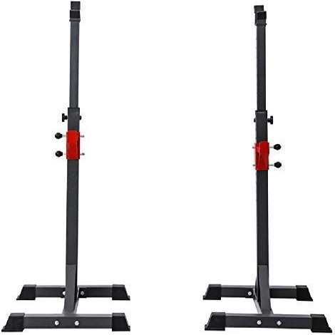 CKKNILV Squat Rack Dipping Station Barbell Rack Dip Stand Fitness Bench Press Multi-Function Adjustable Rack Squat Stand, Dumbbell Racks Stands, Pull Up Bar Squat Rack, Home Gym