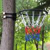 CUIYMXSC Backboard Metal Rim Net Combo Basketball Set with 2 Strap, 45cm Hoop Ring Wall with Hooks and Fixings, for Indoor Outdoor view 1