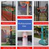CUIYMXSC Backboard Metal Rim Net Combo Basketball Set with 2 Strap, 45cm Hoop Ring Wall with Hooks and Fixings, for Indoor Outdoor view 4