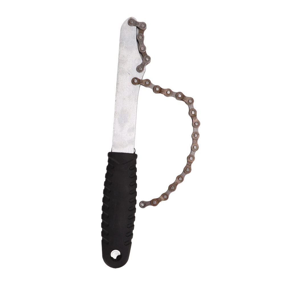 WSJKASJW Steel Bike Chain Wrench Strong Rustproof Ergonomic Design Bike Chain Whip Tool for Outdoor Mountain Bike Repair
