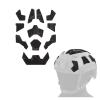 Universal Airsoft Helmet Decorative Sticker DIY Tactical Helmet 11Pcs/Set Helmet Patches Hook Fastener Sticky Helmets Magic Fixed Cable Military Army (Black CAMO) view 1