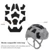 Universal Airsoft Helmet Decorative Sticker DIY Tactical Helmet 11Pcs/Set Helmet Patches Hook Fastener Sticky Helmets Magic Fixed Cable Military Army (Black CAMO) view 3