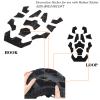 Universal Airsoft Helmet Decorative Sticker DIY Tactical Helmet 11Pcs/Set Helmet Patches Hook Fastener Sticky Helmets Magic Fixed Cable Military Army (Black CAMO) view 4