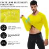 SPVISE Yellow Long Sleeve Compression Shirt Men Athletic Workout Rash Guard UPF SPF Sports Base Layer Tops Cooling Undershirt view 4