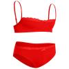 ABAFIP Men's Sissy Bra Floral Lace Panties set Crossdressing Outfits Bowknot Bikini Briefs Underwear Clothes Red Small view 1