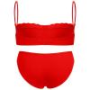 ABAFIP Men's Sissy Bra Floral Lace Panties set Crossdressing Outfits Bowknot Bikini Briefs Underwear Clothes Red X-Large view 3