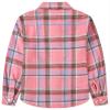 Betusline Girls' Plaid Flannel Shirt, Kids Long Sleeve Button Button Shirts Tops,F Pink & Blue #12-3 Years= Tag 100 view 2