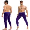 SPVISE Purple Compression Pants Men Athletic Tights, Active Workout Leggings Base Layer Bottoms for Running Yoga Basketball view 2