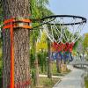 CUIYMXSC Basketball Hoop, Basketball Rim Outdoor Wall Mount with Adjustable Strap, Portable Basketball Hoops for Outside view 1