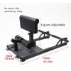 Tdfersasdw Deep Sissy Squat Machine, Hip Thrust Sit up Exercise Equipment for Core Training, Leg Exercises, Glute Workout Station Sissy Squat Bench for Home Gym Use,Black view 3