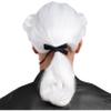 FEESHOW Men Judge Colonial Wig Washington Lawyer Wig Halloween Cosplay Wigs with Braid Adjustable Curly Wigs White One Size view 4