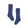 Baby Toddlers Kids Knee High Socks Cozy Warm Cotton Uniform Sports Socks Dress Socks Cable Knit Long (Blue, 5-8 Years) view 1