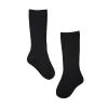 Baby Toddlers Kids Knee High Socks Cozy Warm Cotton Uniform Sports Socks Dress Socks Cable Knit Long (Black, 1-3 Years) view 1