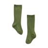 Baby Toddlers Kids Knee High Socks Cozy Warm Cotton Uniform Sports Socks Dress Socks Cable Knit Long (Green, 1-3 Years) view 1