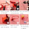 CUIYMXSC Wall Mounted Steel Alloy Basketball Hoop, Indoor Outdoor Standard Basketball Hoop, School Basketball Training Hoop (45cm) view 4