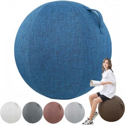 HWMUH Gym Exercise Ball Cover Yoga Ball Cover 55/65cm Sitting Ball Chair Cover for Office, for Adults Fitness Pilates Sitting Ball Chair Cover for Pregnancy and Labor-E||65cm