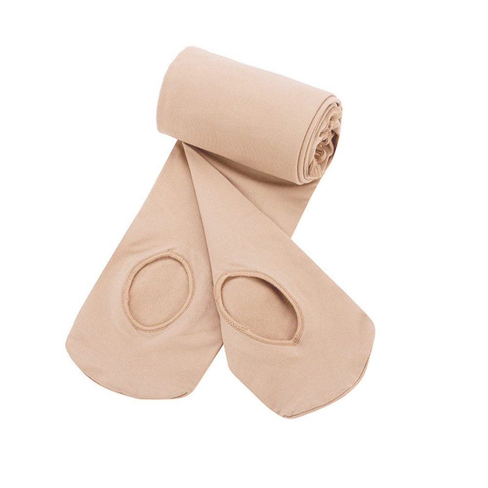 Ballet Tights for Girls Footed Dance Leggings for Kids Toddler Soft School Uniform Pantyhose (Khaki, 12-16 Years)