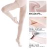 Ballet Tights for Girls Footed Dance Leggings for Kids Toddler Soft School Uniform Pantyhose Footed (Black, 8-12 Years) view 4