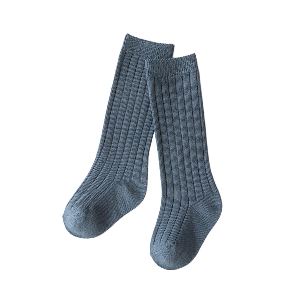 Baby Toddlers Kids Knee High Socks Cozy Warm Cotton Uniform Sports Socks Dress Socks Cable Knit (Bronze, 1-3 Years)