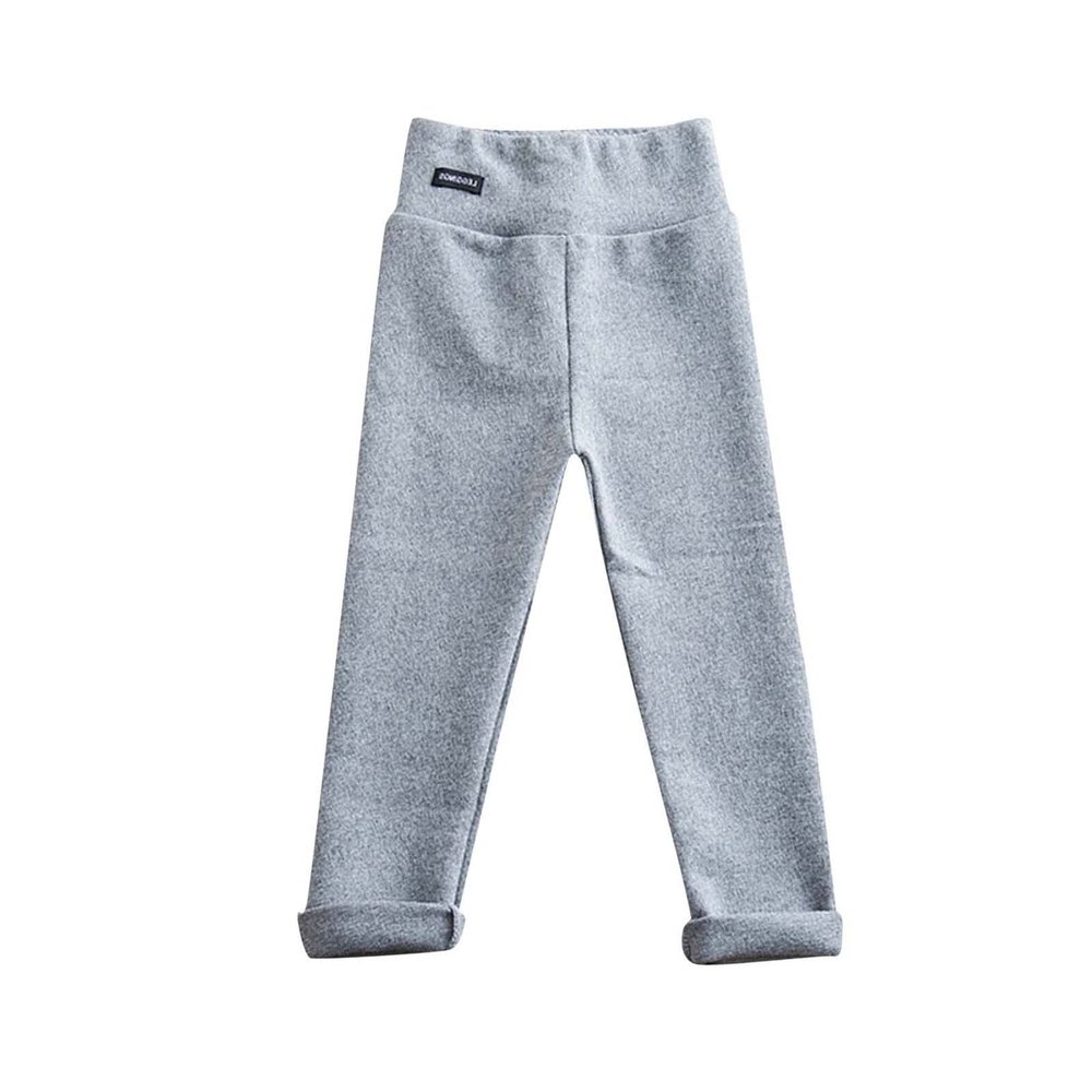 Toddler Baby Girls Winter Warm Cotton Fleece Lined Leggings Thick Thermal Pants Footless Tights for (GY2, 3-4 Years)