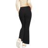 Bell Bottoms for Girls Flare Leggings with Pockets High Waist Bootcut Yoga Active Pants Kids Dance (Black, 9-10 Years) view 3