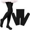 Ballet Tights for Girls Dance Leggings Toddler Ballet Tights Girls Thick Soft Footed Kids Ballet (Black, 9-10 Years) view 1