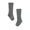 Baby Toddlers Kids Knee High Socks Cozy Warm Cotton Uniform Sports Socks Dress Socks Cable Knit Long (Grey, 0-6 Months) view 1