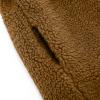 AMIMOJY Toddler Girls Baby Overcoat Long Sleeve Cardigan Winter Windproof Thicken Coat Botton Outerwear Fleece Warm Jacket girls fall jacket with hood Brown 18-24Months view 4